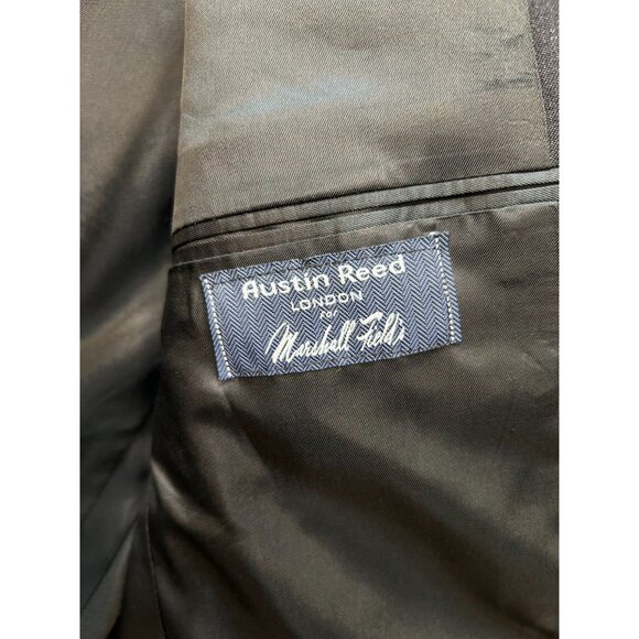 Austin Reed Men's 2 Button Wool Blazer Sport Coat Long Sleeve Size 42S Dark Gray - Picture 7 of 14